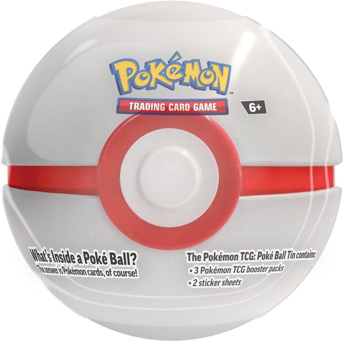 Trading Card Games Pokemon - 2024 - Winter Pokeball Collector Tin - Premier Ball - Cardboard Memories Inc.