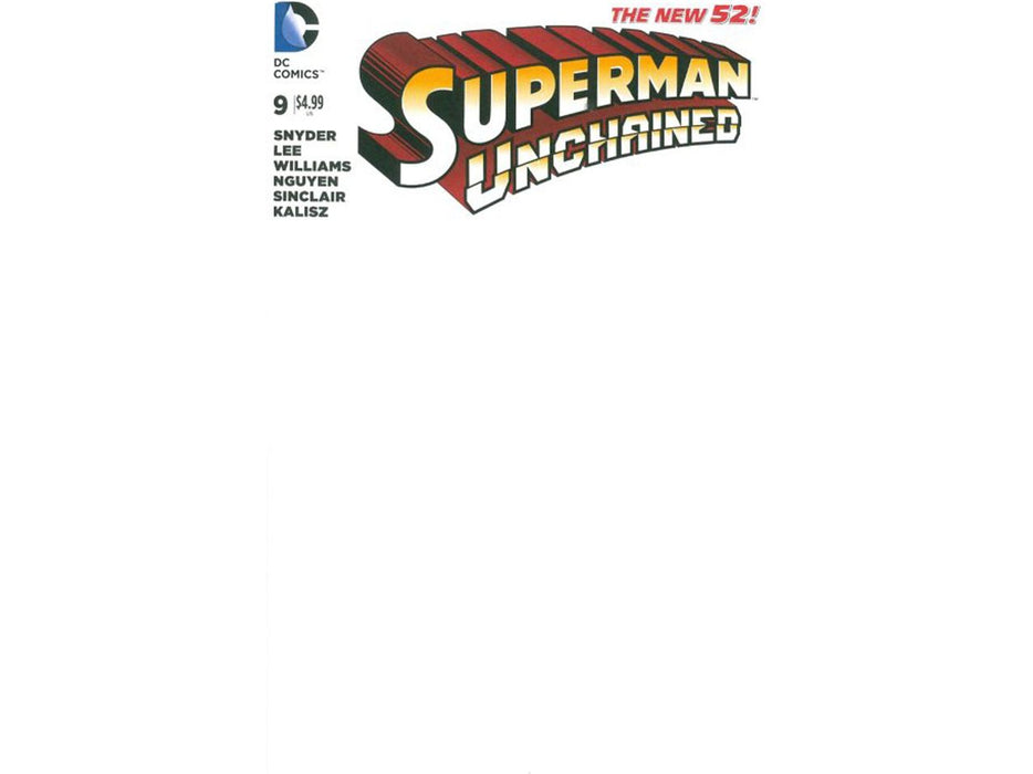 Comic Books DC Comics - Superman Unchained 009 Blank Variant (Cond VF-) 17958 - Cardboard Memories Inc.