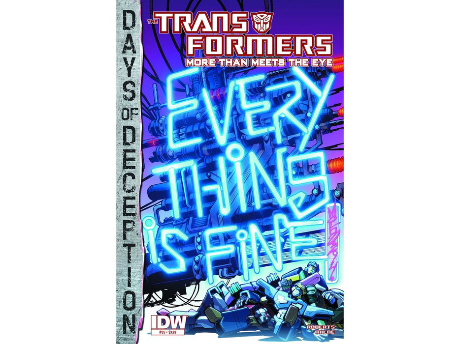 Comic Books, Hardcovers & Trade Paperbacks IDW - Transformers More Than Meets The Eye (2014) 035 Days of Deception (Cond. VF-) - 17858 - Cardboard Memories Inc.