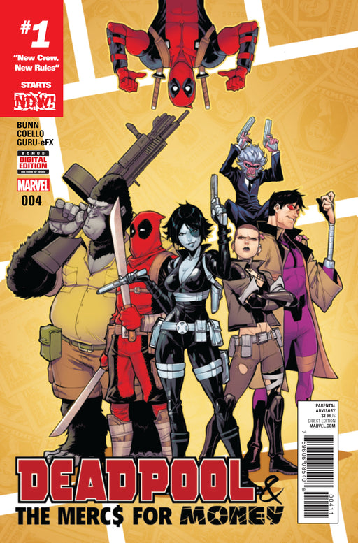 Comic Books Marvel Comics - Deadpool & the Mercs for Money (2016) 004 (Cond. FN+) - 0351 - Cardboard Memories Inc.