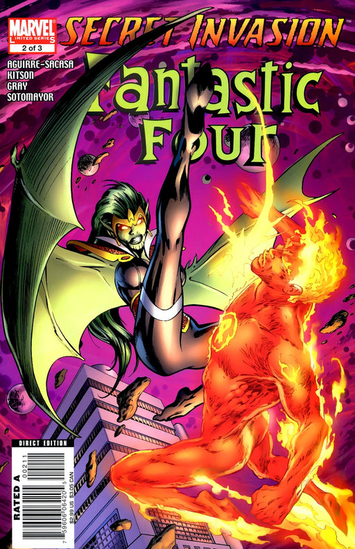 Comic Books Marvel Comics - Secret Invasion Fantastic Four (2008) 002 (Cond. FN+) 21663 - Cardboard Memories Inc.