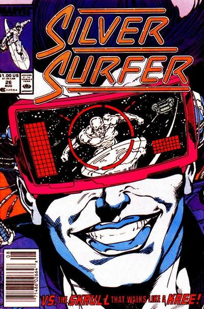 Comic Books Marvel Comics - Silver Surfer (1987 2nd Series) 026 (Cond. VG-) 21805 - Cardboard Memories Inc.
