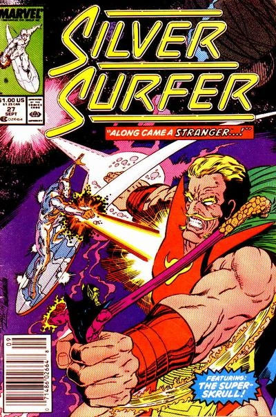 Comic Books Marvel Comics - Silver Surfer (1987 2nd Series) 027 (Cond. VG/FN) 21804 - Cardboard Memories Inc.