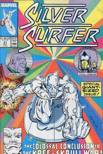Comic Books Marvel Comics - Silver Surfer (1987 2nd Series) 031 (Cond. G-) 21799 - Cardboard Memories Inc.