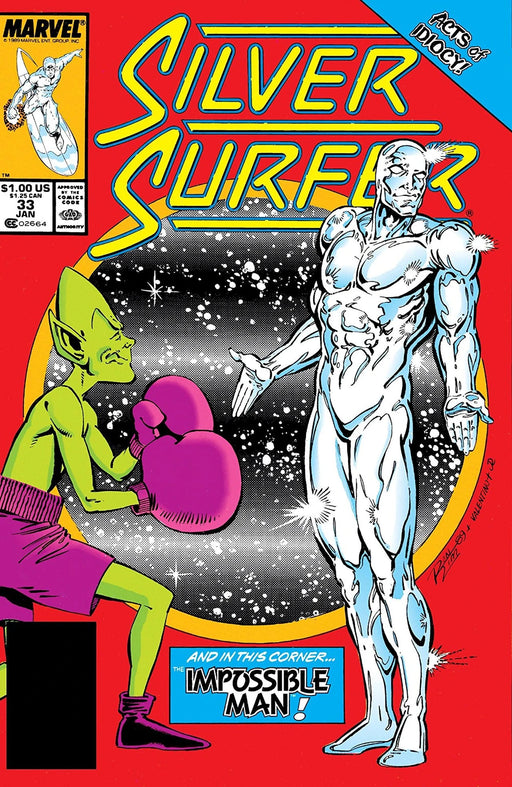 Comic Books Marvel Comics - Silver Surfer (1987 2nd Series) 033 (Cond. FN) 21796 - Cardboard Memories Inc.