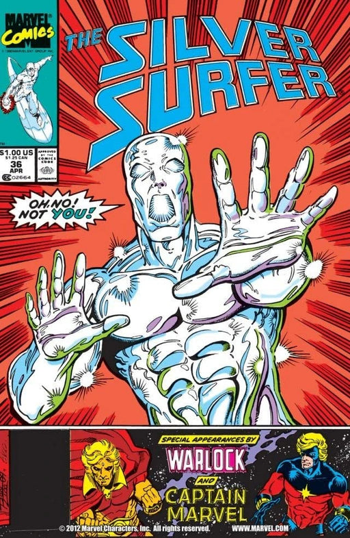 Comic Books Marvel Comics - Silver Surfer (1987 2nd Series) 036 (Cond. FN-) 21795 - Cardboard Memories Inc.