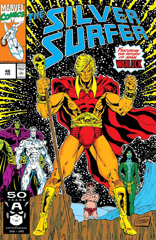 Comic Books Marvel Comics - Silver Surfer (1987 2nd Series) 046 (Cond. VG+) 21800 - Cardboard Memories Inc.