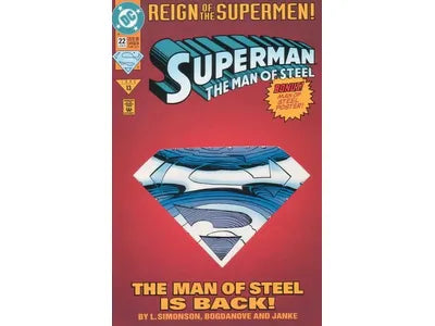 Comic Books DC Comics - Superman Man of Steel (1991) 022 (Cond. VF-) 18768 - Cardboard Memories Inc.