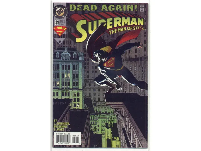 Comic Books DC Comics - Superman Man of Steel (1991) 039 (Cond. VF-) - 18749 - Cardboard Memories Inc.