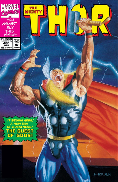 Comic Books Marvel Comics - Thor (1962 1st Series) 460 (Cond. FN) 22066 - Cardboard Memories Inc.