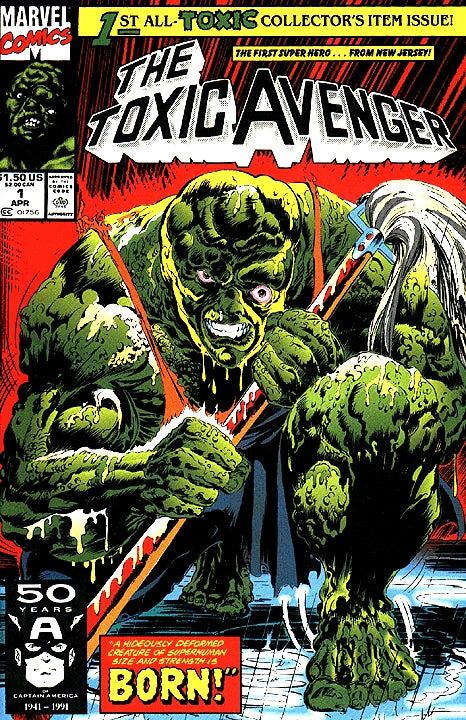 Comic Books Marvel Comics - Toxic Avenger (1991) 001 (Cond. FN-) 21843 - Cardboard Memories Inc.