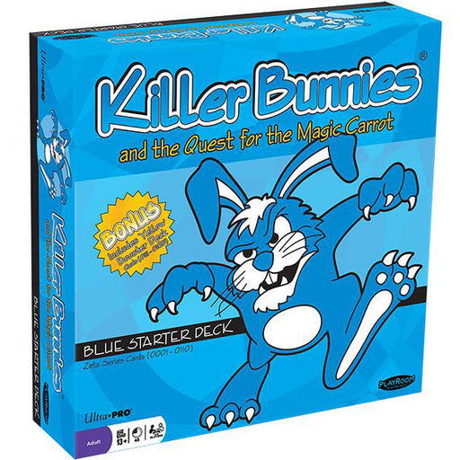 Card Games Playroom Entertainment - Killer Bunnies - Blue Starter Deck - Cardboard Memories Inc.