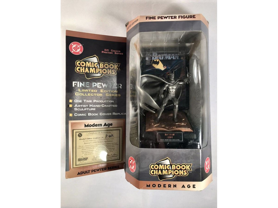 Action Figures and Toys Comic Book Champions - DC Comics - 1994 - Batman - Modern Age Fine Pewter Figure - Cardboard Memories Inc.