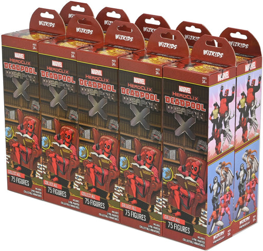 Collectible Miniature Games Wizkids - Marvel - HeroClix - Deadpool Weapon X - Booster Brick - Cardboard Memories Inc.