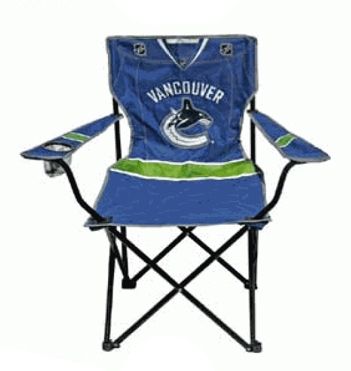 Supplies Top Dog - NHL - Adult Folding Chair - Vancouver Canucks - Cardboard Memories Inc.