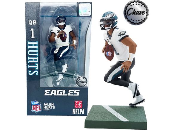 Action Figures and Toys Import Dragon Figures - Philadelphia Eagles - Jalen Hurts - Chase - Cardboard Memories Inc.