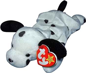 Plush TY Beanie Babies - Dotty the Dalmatian Dog - Cardboard Memories Inc.