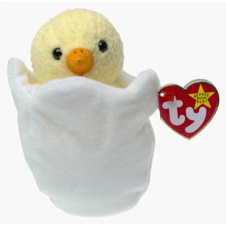 Plush TY Beanie Babies - Eggbert the Chick - Cardboard Memories Inc.