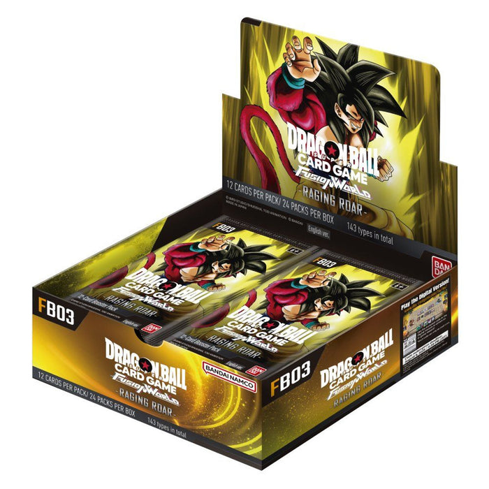 Trading Card Games Bandai - Dragon Ball Super - Fusion World 3 - Raging Roar - Booster Box - Cardboard Memories Inc.