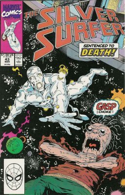 Comic Books Marvel Comics - Silver Surfer (1987 2nd Series) 043 (Cond. VG) 21964 - Cardboard Memories Inc.