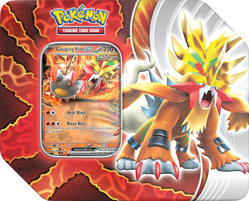 Trading Card Games Pokemon - Paradox Destinies Tin - Gouging Fire EX - Cardboard Memories Inc.