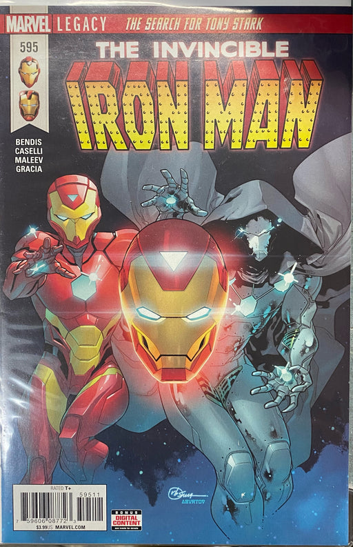 Comic Books Marvel Comics - Invincible Iron Man (2017 4th Series) 595 (Cond. FN+) - 0266 - Cardboard Memories Inc.