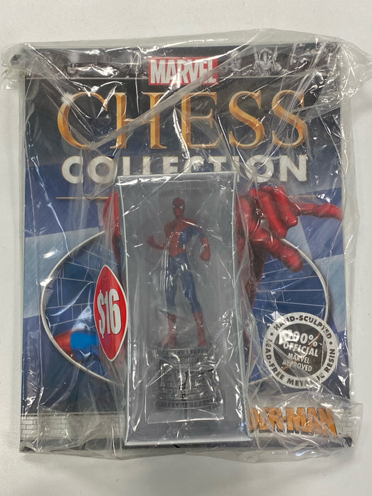 Collectible Miniature Games Eaglemoss - Official Marvel Chess Collection - Spider-Man File and Boxed Figure *DAMAGED BOX* - Cardboard Memories Inc.