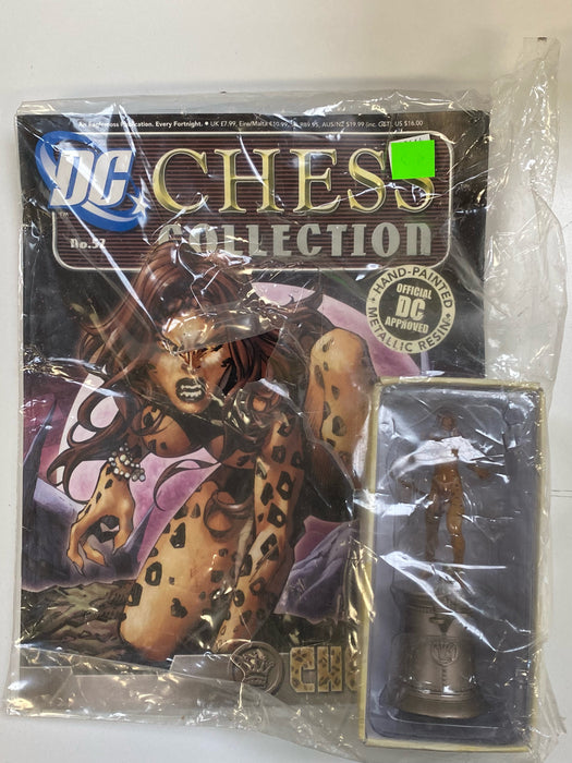 Collectible Miniature Games Eaglemoss - Official DC Chess Collection - Cheetah File & Boxed Figure *DAMAGED BOX* - Cardboard Memories Inc.