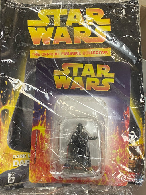 Collectible Miniature Games Eaglemoss - Official Star Wars Figure Collection - Darth Vader File & Boxed Figure *DAMAGED* - Cardboard Memories Inc.