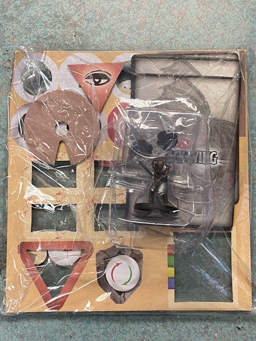 Collectible Miniature Games Wizkids - Dungeons & Dragons - Attack Wing - Earth Genasi Fighter & Token Set *DAMAGED* - Cardboard Memories Inc.