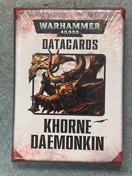 Collectible Miniature Games Games Workshop - Warhammer 40K (7th Edition) Data Cards - Khorne Daemonkin - 43-05-60 - OUT OF PRINT - Cardboard Memories Inc.