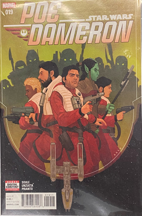 Comic Books Marvel Comics - Poe Dameron (2016) 019 (Cond. FN+) - 0869 - Cardboard Memories Inc.