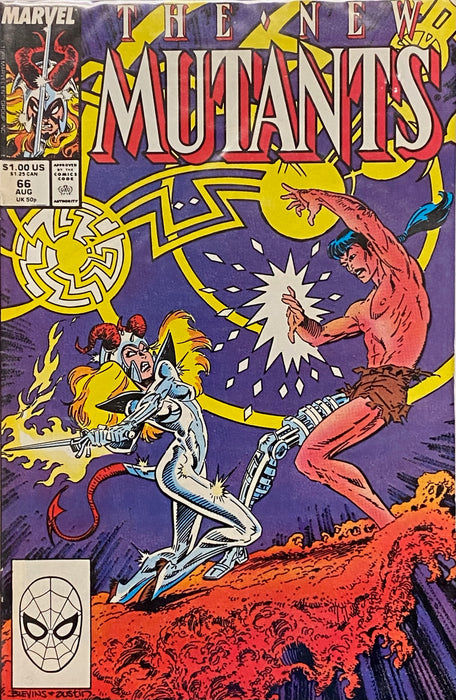 Comic Books Marvel Comics - New Mutants (1983 1st Series) 066 (Cond. VG-) - 0964 - Cardboard Memories Inc.