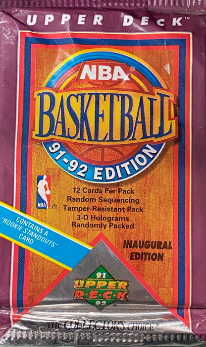 Sports Cards Upper Deck - 1991-92 - Basketball - Inaugural Edition - Pack - Cardboard Memories Inc.