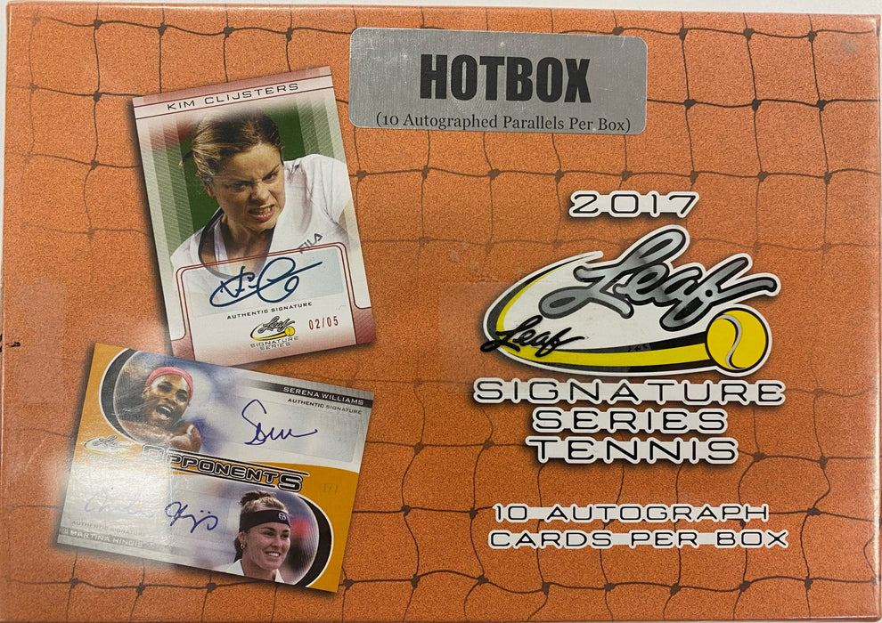 Sports Cards Leaf - 2017 - Tennis - Signature Series - Hobby - Hot Box - Cardboard Memories Inc.