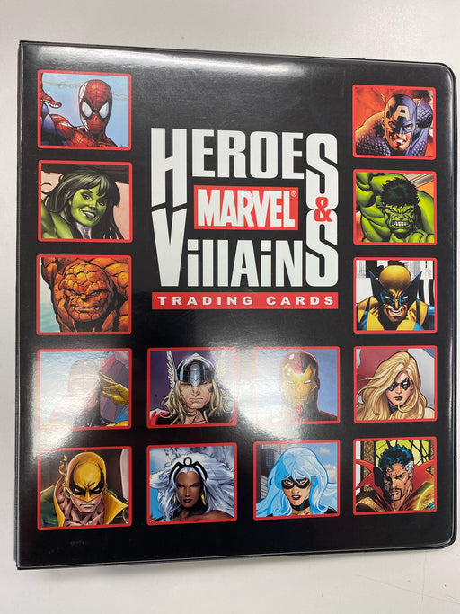 Non Sports Cards Rittenhouse - Marvel - Heroes & Villains Trading Cards - Binder - Cardboard Memories Inc.