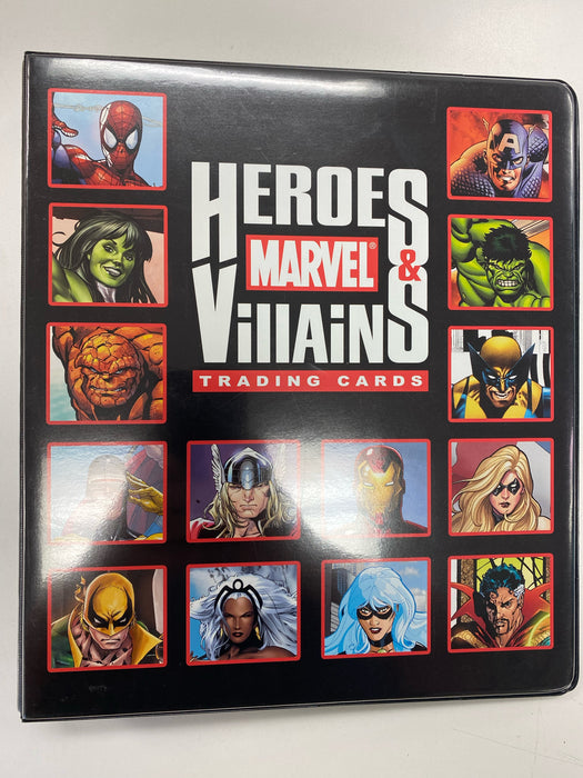 Non Sports Cards Rittenhouse - Marvel - Heroes & Villains Trading Cards - Binder - Cardboard Memories Inc.