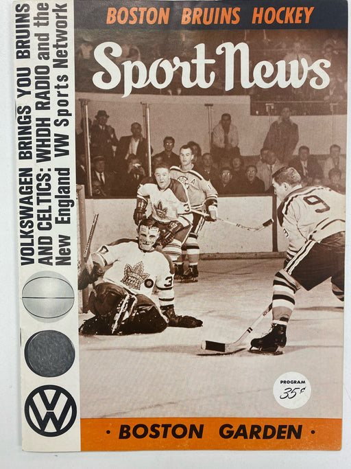 Magazine Boston Garden - Boston Bruins Hockey Official Program - 1964-65 Season - Vintage Magazine (Cond. VF-) - MG0101 - Cardboard Memories Inc.