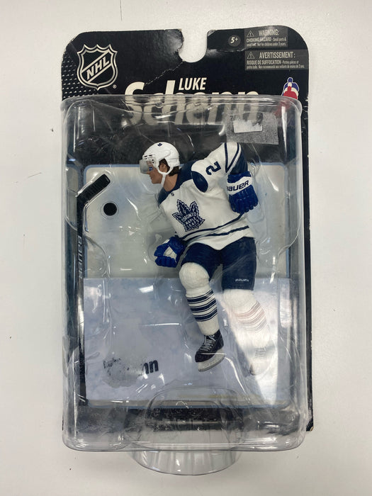 Action Figures and Toys McFarlane Toys - NHL - Toronto Leafs - Luke Shenn Figure - White Jersey Variant *DAMAGED BOX* - Cardboard Memories Inc.