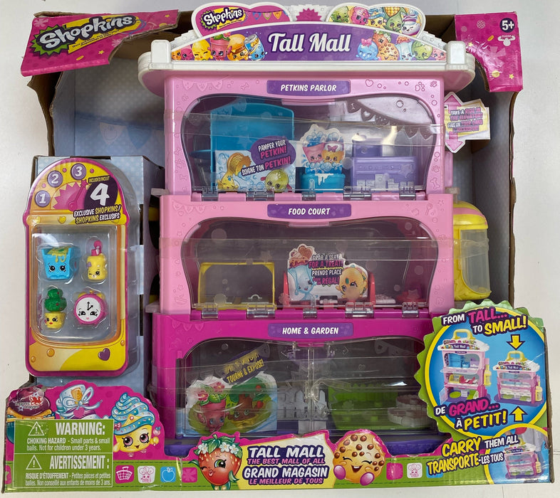 Action Figures and Toys Import Dragon - Shopkins - Happy Places - Tall Mall - Cardboard Memories Inc.