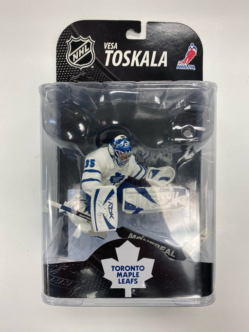Action Figures and Toys McFarlane Toys - NHL - Toronto Leafs - Vesa Toskala Figure - Cardboard Memories Inc.