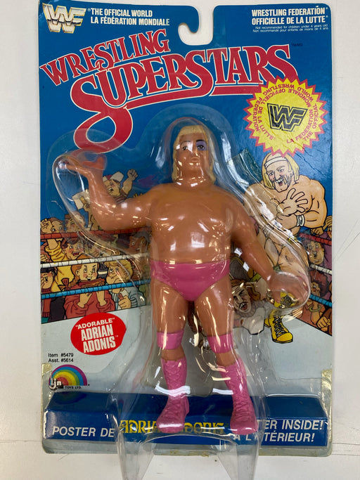 Action Figures and Toys LJN - 1986 - WWF/WWE Wrestling Superstars - "Adorable" Adrian Adonis - 8" Figure - Item #5479 *Damaged Box* - Cardboard Memories Inc.