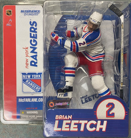 Action Figures and Toys McFarlane Toys - NHL - New York Rangers - Brian Leetch Figure *DAMAGED BOX* - Cardboard Memories Inc.