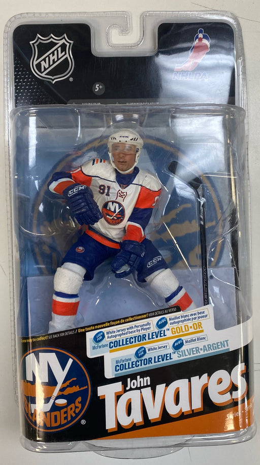 Action Figures and Toys McFarlane Toys - 2010 - New York Islanders - John Tavares White Jersey Variant - Action Figure - Cardboard Memories Inc.