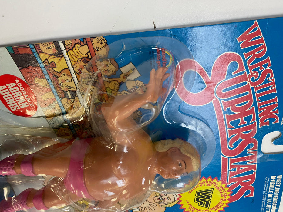 Action Figures and Toys LJN - 1986 - WWF/WWE Wrestling Superstars - "Adorable" Adrian Adonis - 8" Figure - Item #5479 *Damaged Box* - Cardboard Memories Inc.