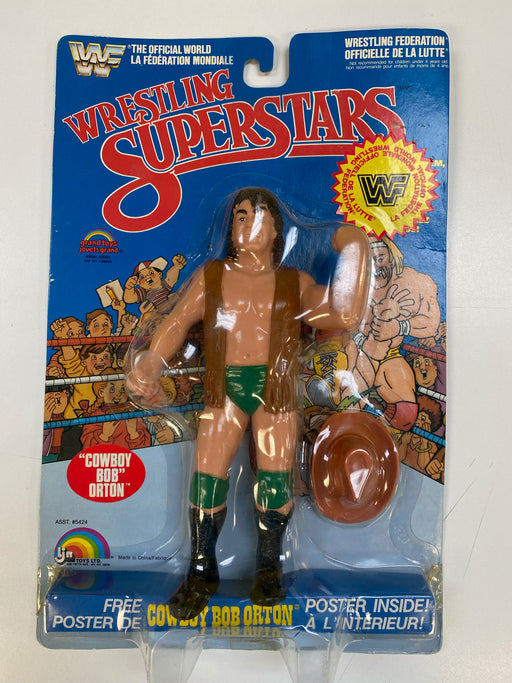 Action Figures and Toys LJN - 1985 - WWF/WWE Wrestling Superstars - "Cowboy Bob" Orton - 8" Figure - Item #5424 *Damaged Box* - Cardboard Memories Inc.