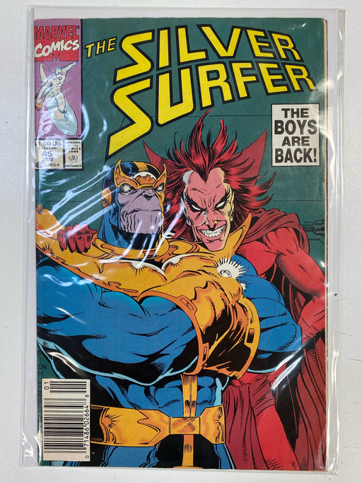 Comic Books Marvel Comics - Silver Surfer (1987 2nd Series) 045 (Cond. FN-) 21791 - Cardboard Memories Inc.