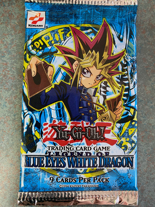 Trading Card Games Konami - Yu-Gi-Oh! - 1996 - Legend of Blue Eyes White Dragon - Booster Pack - Unlimited Edition - Cardboard Memories Inc.