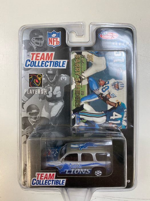 Action Figures and Toys White Rose Collectibles - NFL - Detroit Lions - Barry Sanders GMC Yukon Collectable Toy Car - 1:58 Scale - Cardboard Memories Inc.