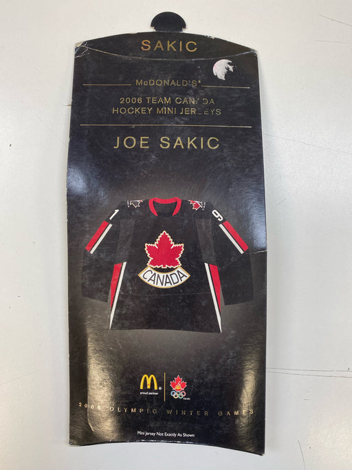 Action Figures and Toys McDonalds - 2006 - Olympic Team Canada - Joe Sakic - Mini Jersey - Cardboard Memories Inc.